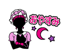 The pink cute girl(Japanese sticker) sticker #8333471