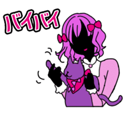 The pink cute girl(Japanese sticker) sticker #8333476
