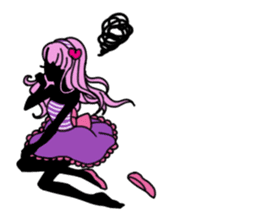 The pink cute girl(Japanese sticker) sticker #8333489