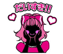 The pink cute girl(Japanese sticker) sticker #8333494