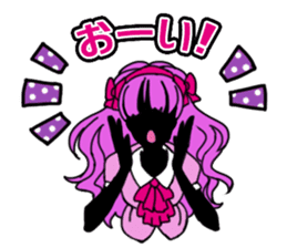 The pink cute girl(Japanese sticker) sticker #8333498