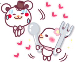 LOVE LOVE! I like you4 -Chocolate bear- sticker #8333923