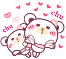 LOVE LOVE! I like you4 -Chocolate bear- sticker #8333929