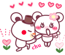 LOVE LOVE! I like you4 -Chocolate bear- sticker #8333944