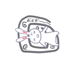 Though is a rabbit, something.4th. sticker #8334033