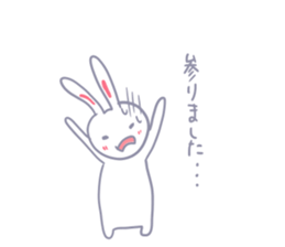 Though is a rabbit, something.4th. sticker #8334046