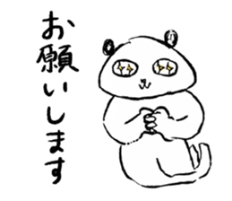 Amazing Panda sister drew sticker #8335248