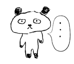 Amazing Panda sister drew sticker #8335257