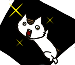 Cat with two sides sticker #8336205