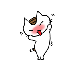 Cat with two sides sticker #8336222