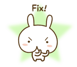 Lucu kelinci (cute rabbit) sticker #8336564
