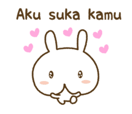 Lucu kelinci (cute rabbit) sticker #8336570