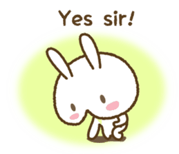 Lucu kelinci (cute rabbit) sticker #8336577
