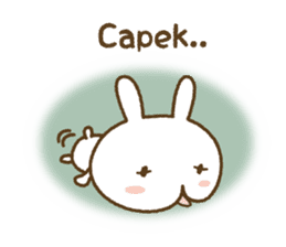 Lucu kelinci (cute rabbit) sticker #8336583