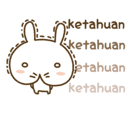 Lucu kelinci (cute rabbit) sticker #8336586