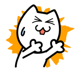 Cheeky cat? sticker #8336719