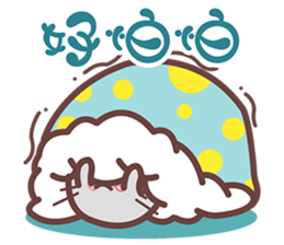 greedy egg cat sticker #8337146