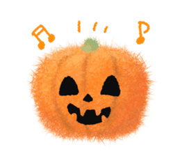 Fluffy balls (4) Halloween sticker #8337348