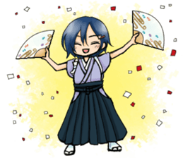 Hakama boy sticker #8337755