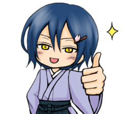 Hakama boy sticker #8337764