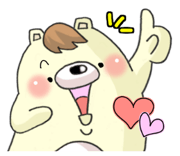 The bear which has high tension sticker #8338194