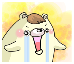 The bear which has high tension sticker #8338207