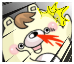 The bear which has high tension sticker #8338209