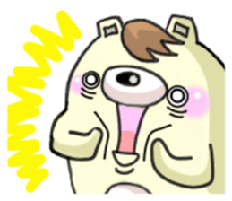 The bear which has high tension sticker #8338210