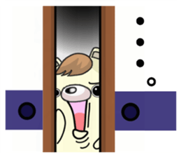 The bear which has high tension sticker #8338213