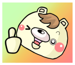 The bear which has high tension sticker #8338225