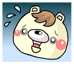 The bear which has high tension sticker #8338226