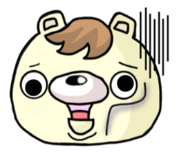 The bear which has high tension sticker #8338227