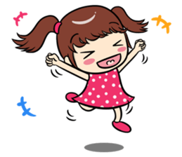 a lovely pink girl sticker #8338554