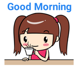 a lovely pink girl sticker #8338558