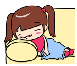 a lovely pink girl sticker #8338565