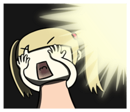 a lovely pink girl sticker #8338567