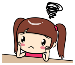 a lovely pink girl sticker #8338584