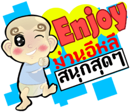 Cartoon Isan thailand V.Baby Isan,Eng sticker #8338934