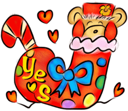 Rossy Xmas & NY bears sticker #8339152