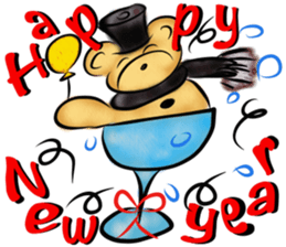 Rossy Xmas & NY bears sticker #8339186