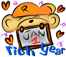 Rossy Xmas & NY bears sticker #8339187