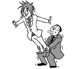 It is seniors and juniors of a company. sticker #8339306