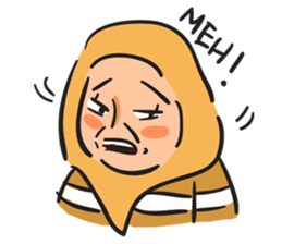 Grumpy Hijabi sticker #8339429