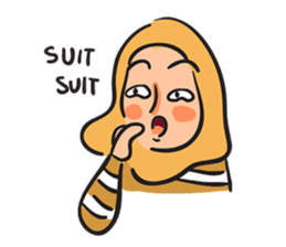 Grumpy Hijabi sticker #8339430