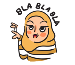 Grumpy Hijabi sticker #8339431