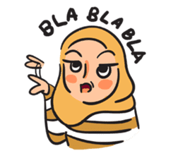 Grumpy Hijabi sticker #8339431