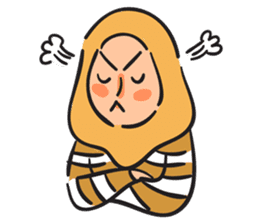 Grumpy Hijabi sticker #8339432