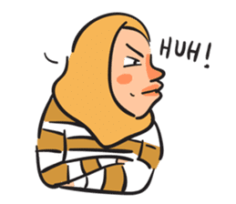 Grumpy Hijabi sticker #8339434