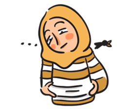 Grumpy Hijabi sticker #8339438