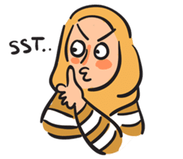 Grumpy Hijabi sticker #8339442